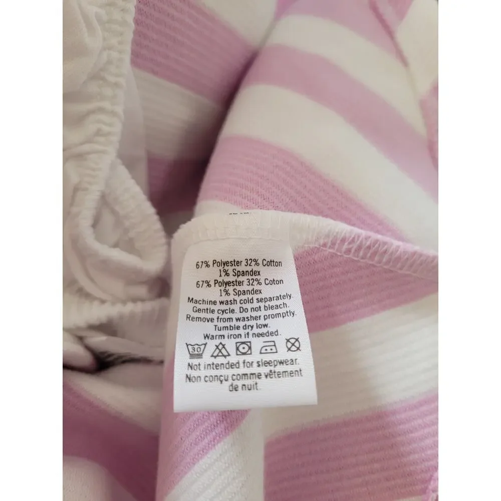Janie and Jack Baby Girl Purple Striped Dress 3-6 months NEW Back Peep Cutout #8